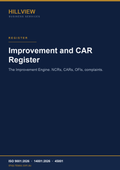 Improvement and CAR Register