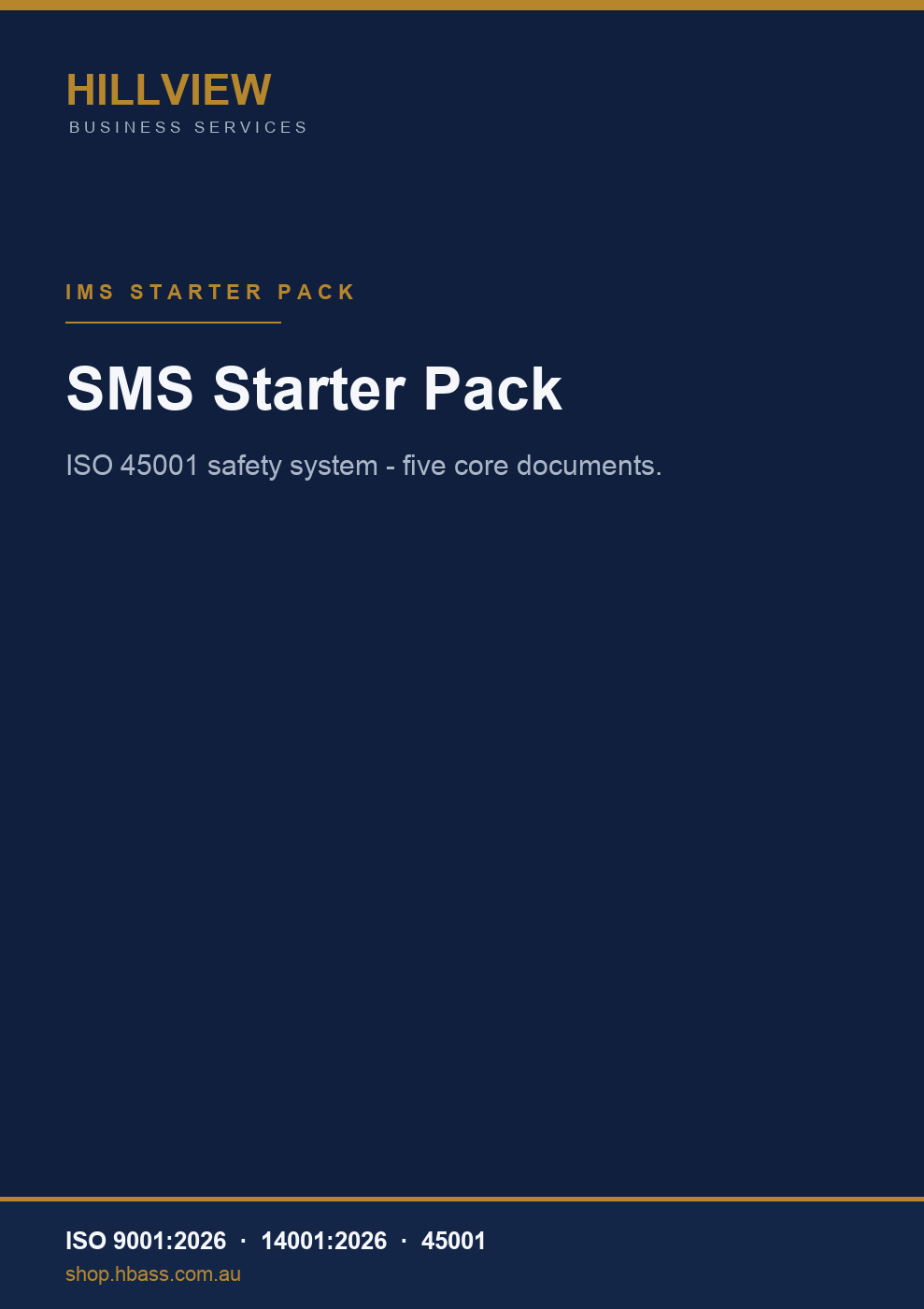 SMS Starter Pack - ISO 45001
