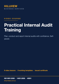 Hillview Practical Internal Audit Training - self-paced video course cover