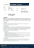 Hillview Context of the Organisation Procedure - sample preview
