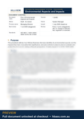Hillview Environmental Aspects and Impacts Procedure - sample preview