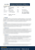 Hillview Emergency Preparedness Procedure - sample preview