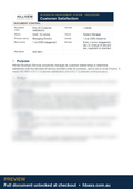 Hillview Customer Satisfaction Procedure - sample preview